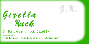gizella muck business card